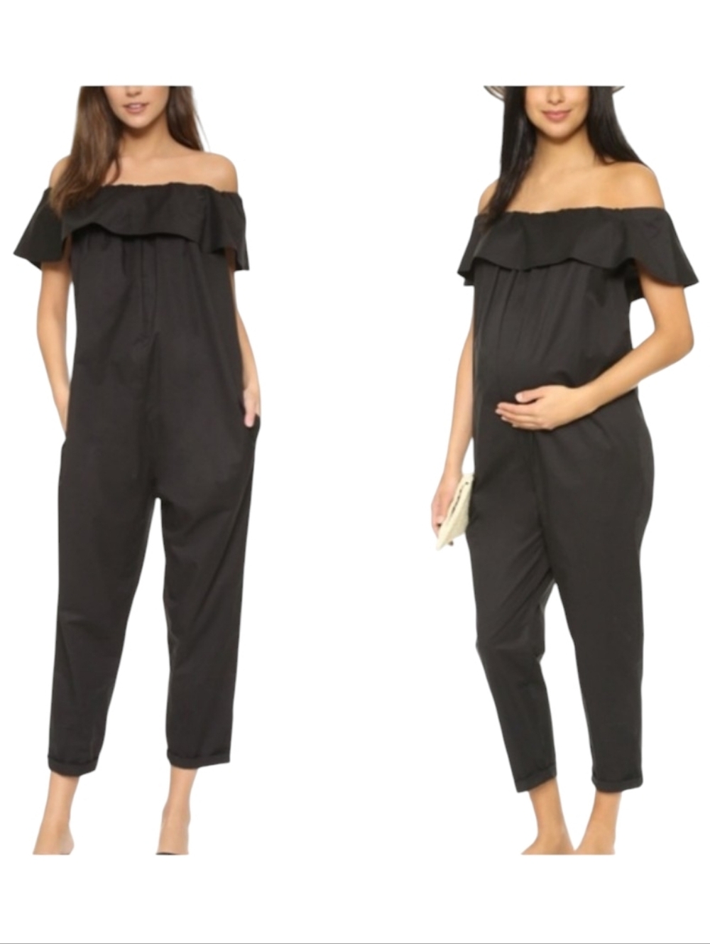 NWT Hatch Maternity The Chloe Jumper - Wool Blend Off The Shoulder - Pregnancy -